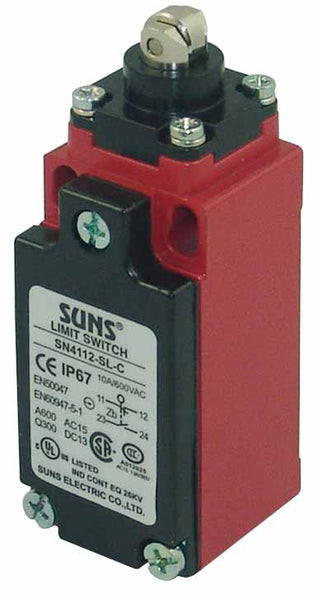SUNS SN4112-SL2-A Roller Plunger Safety Limit Switch – Industrial