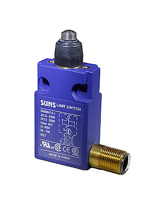 SUNS SN3111-SP-E Rubber Boot Plunger Compact Limit Switch M12 Connector Side - Industrial Direct