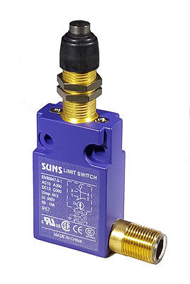 SUNS SN3131-SP-E Panel/Booted Plunger Compact Limit Switch M12 Connector Side - Industrial Direct