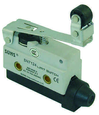 SUNS SN7124 Long Hinged Roller Lever Mini Enclosed Limit Switch - Industrial Direct
