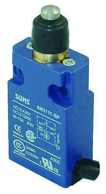 SUNS SN3111-SP-A1 Rubber Boot Plunger Compact Limit Switch 1m Cable - Industrial Direct