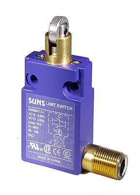 SUNS SN3122-SP-E Roller Plunger Compact Limit Switch M12 Connector Side - Industrial Direct