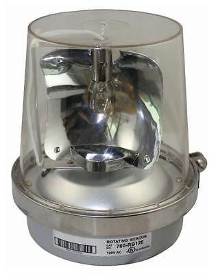 SUNS 700-RC24 UL Rated 24VAC Clear Rotating Beacon Emergency Signal Light 24V - Industrial Direct