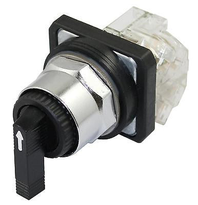 SUNS PBM30-SL3C-B-P1 30mm 3 Position Selector Switch Momentary 9001KS53FBH1 - Industrial Direct