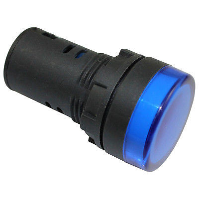 SUNS IL6E-240E-B-Q LED 22mm Blue Indicator Pilot Light 240V XB7EV06MP 800FD-P6N7 - Industrial Direct