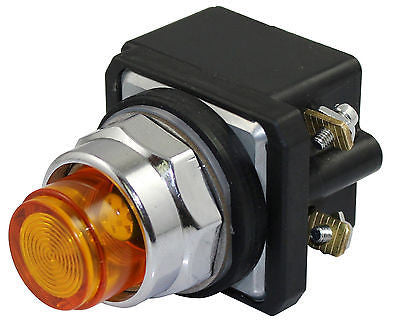 SUNS PBM30-PL-D120E-A-P0-U 30mm 12-130V AC/DC LED Amber Pilot Light 800T-QH2A - Industrial Direct