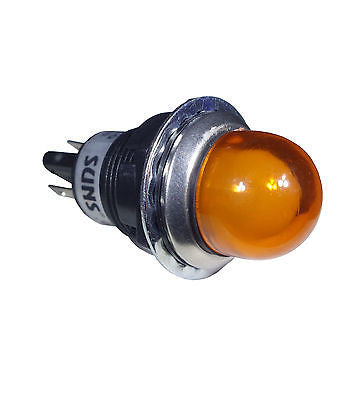 SUNS IL5E-120E-A-Q LED 3/4" Amber Indicator Pilot Light 120V Square D 9001OA120 - Industrial Direct