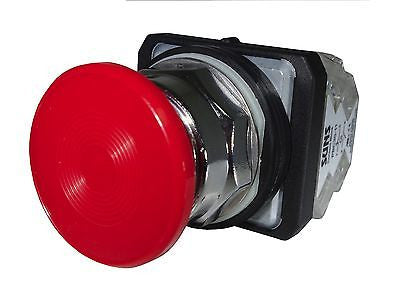 SUNS PBM30-MP-R-P13 30mm Red Mushroom Pushbutton NO/NC 9001KR24GH13 9001KR24GH6 - Industrial Direct