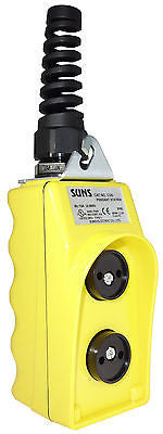 SUNS CSB-270Y-HGA UL Listed Yellow Pendant Station No Inserts 2NO2NC 9001BW90YU - Industrial Direct