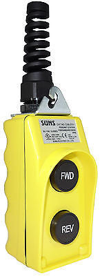 SUNS CSB-273Y-HGA UL Listed Yellow Forward/Reverse Pendant Station 2NO 9001BW93Y - Industrial Direct