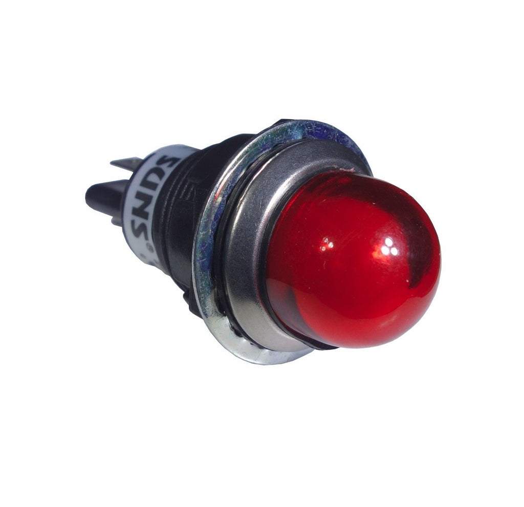 SUNS IL5E-240E-R-Q LED 3/4" Red Indicator Pilot Light 240V Square D 9001OR - Industrial Direct