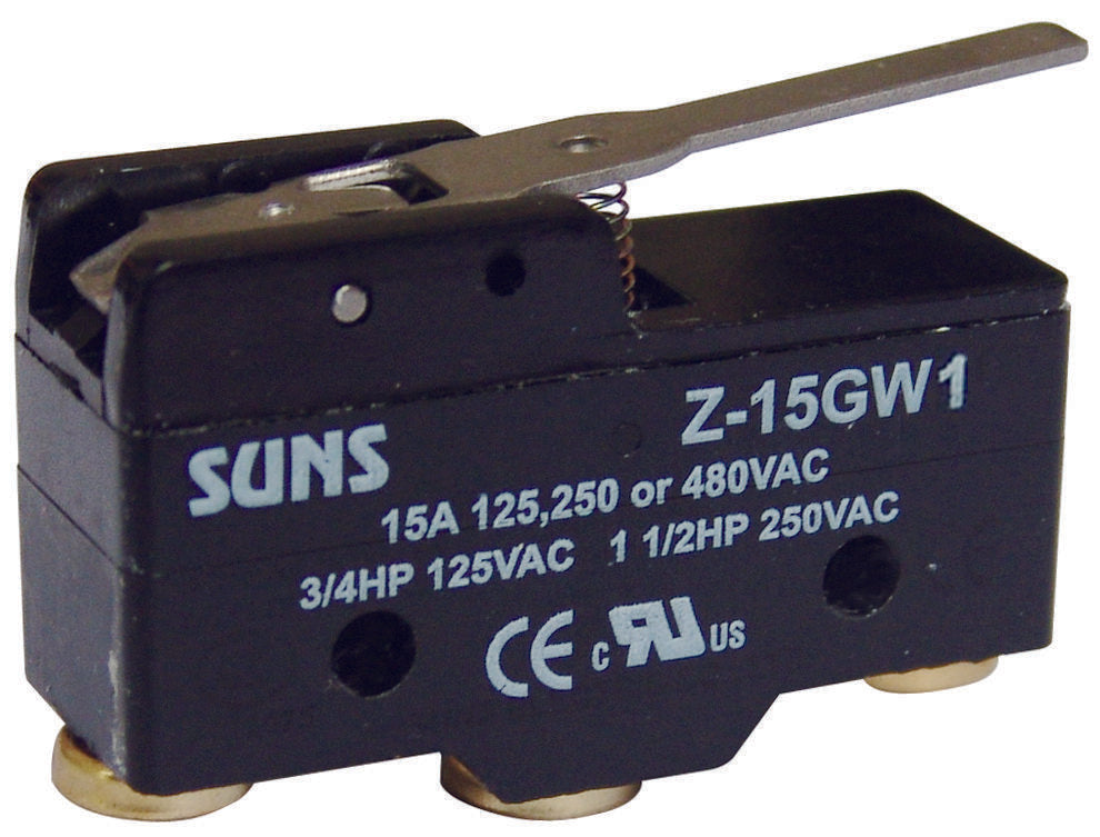 SUNS International Z-15GW1 Lever 15A Micro Switch - Industrial Direct