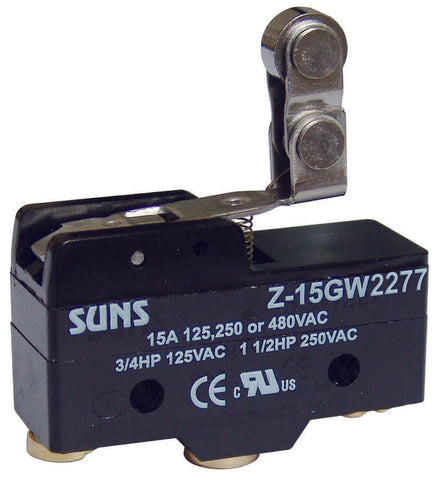SUNS International Z-15GW2277 Hinged Roller Lever 15A Micro Switch - Industrial Direct