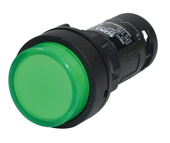 SUNS MB22-EP-D120E-G-P5 22mm Monolithic Pushbutton Green Illuminated 1NO XB7NW33G1 C22-DLH-G-K10-120
