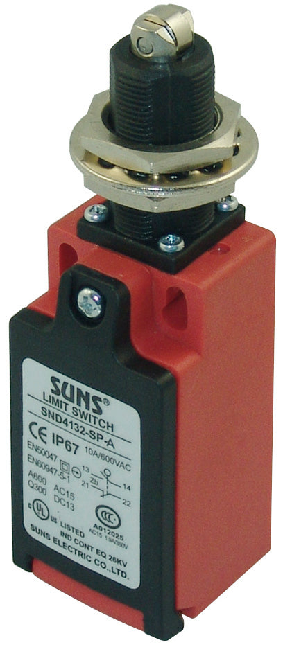 SUNS SND4132-SP-A Panel Mount Roller Plunger Limit Switch