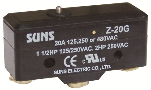 SUNS International Z-20G Plunger 20A Micro Switch - Industrial Direct